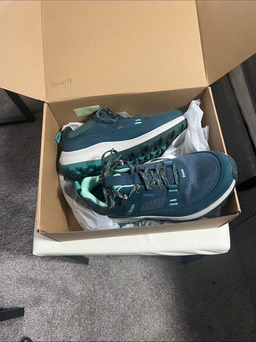 L.L. Bean Teal and Mint Women's Athletic Sneakers